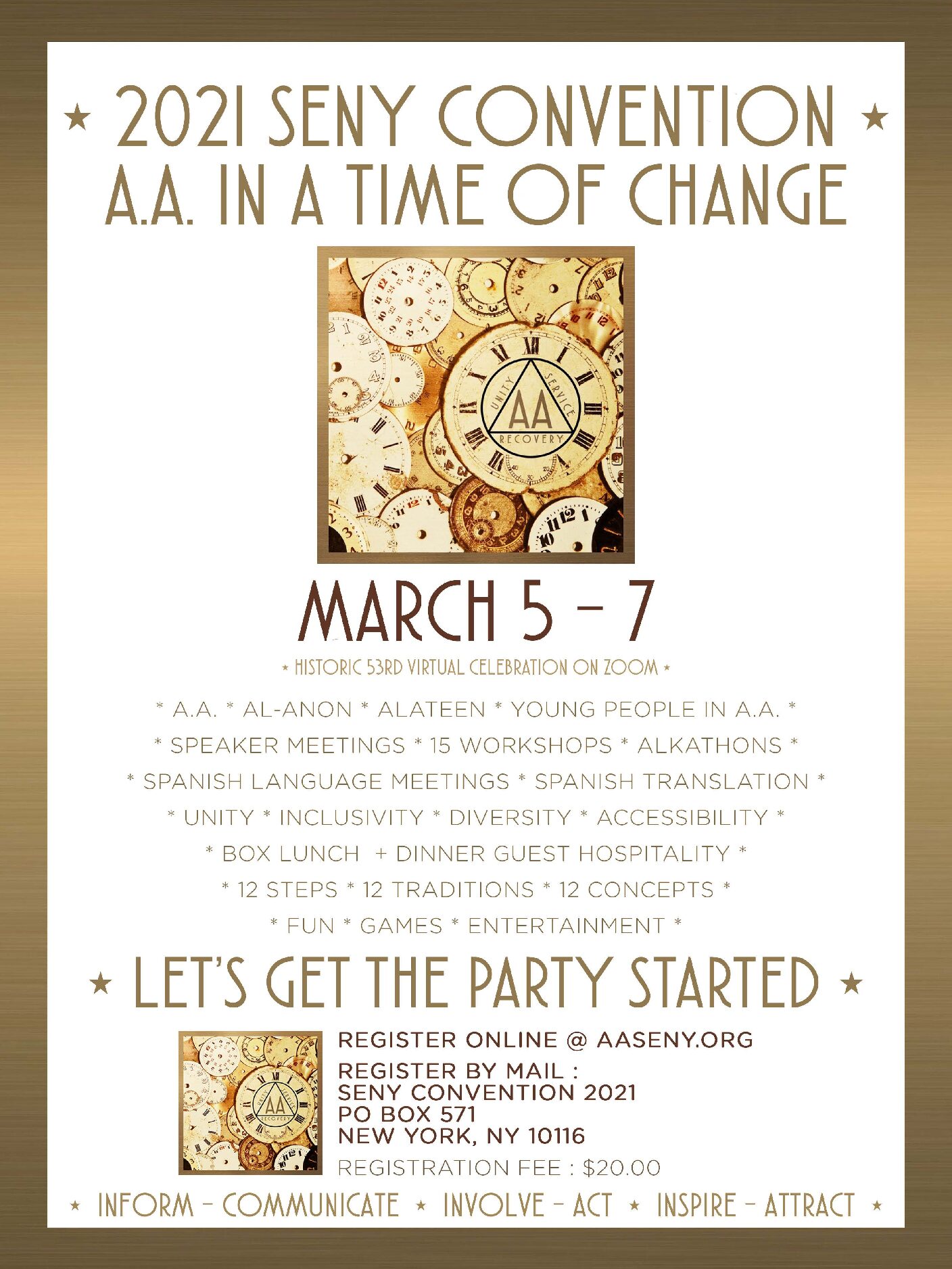 53rd Annual SENY/Area 49 Convention on Virtual Platform @ Virtual Platform | Harrison | New York | United States