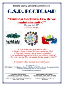 Queens County G.S.R Bootcamp @ ZOOM | New York | United States