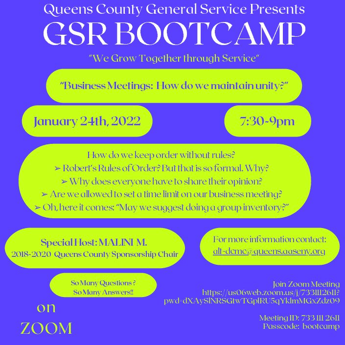 Queens County G.S.R Bootcamp @ Virtual Platform | New York | United States
