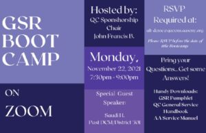 Queens County G.S.R Bootcamp @ Virtual Platform | New York | United States