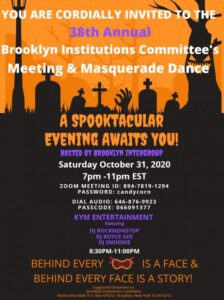 38th Annual Bklyn Institution's Meeting & Masquerade Dance @ ZOOM